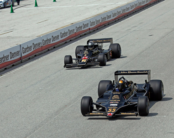 Classic Team Lotus one-two at the Hawk