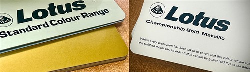 Gold Colour Sampleweb