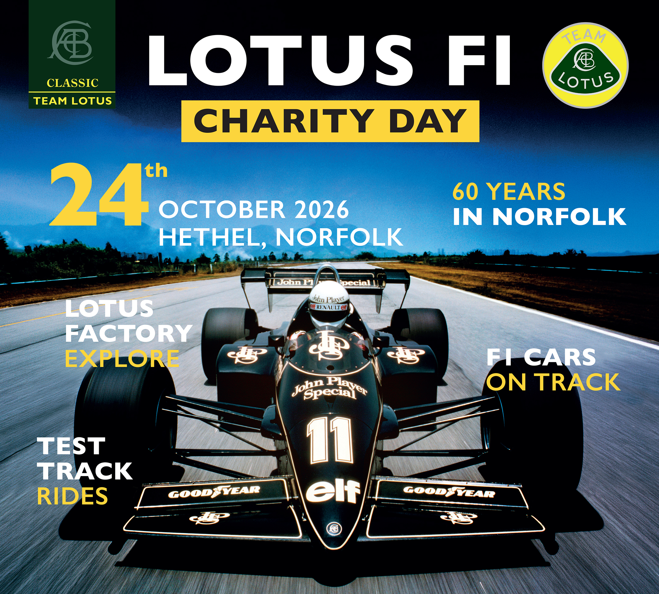CTL to host Lotus F1 Charity Day at Hethel